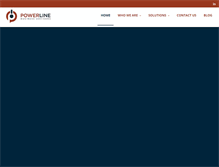 Tablet Screenshot of powerlinebusiness.com